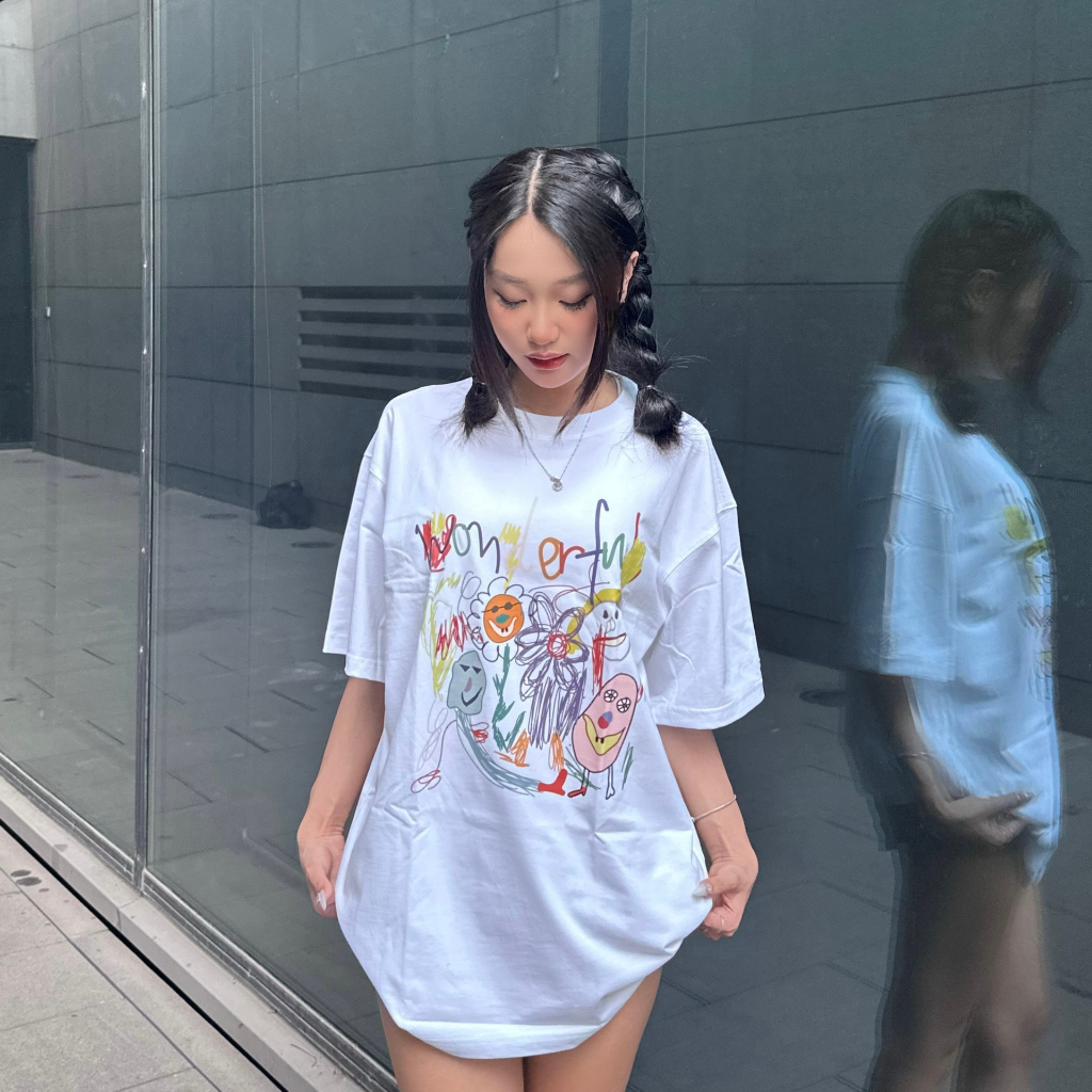 Áo thun form rộng tay lỡ unisex phông Nam Nữ GOOD THINGS | Local Brand Midori For Man