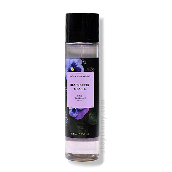 Xịt thơm body mist Blackberry &  Basil Bath And Body Works 236ml