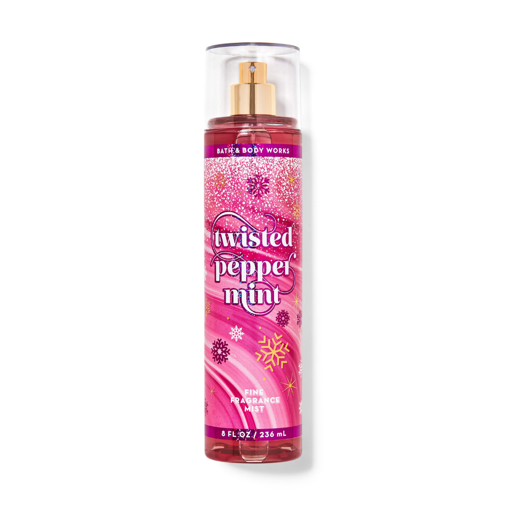 Xịt thơm body mist Twisted pepper mint Bath And Body Works 236ml