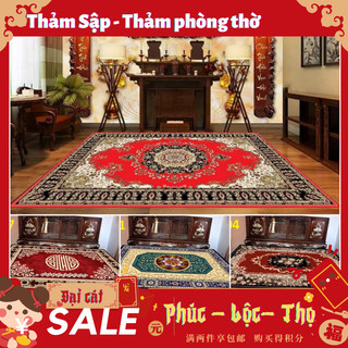 Thảm trải sập, thảm trải phòng thờ phong thuỷ, thảm trải sàn bali 5d