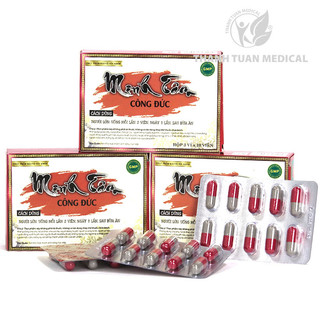 Combo 3 hộp viên uống Minh Tâm Công Đức - Hỗ trợ hoạt huyết, tăng tuần hoàn máu não