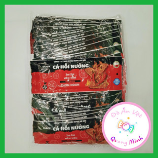 Bán sỉ Snack Cá hồi nướng Dưa Hấu Đỏ bịch 30 gói thơm cay ngon hấp dẫn, đồ ăn vặt giá rẻ, đồ ăn vặt hot nhất