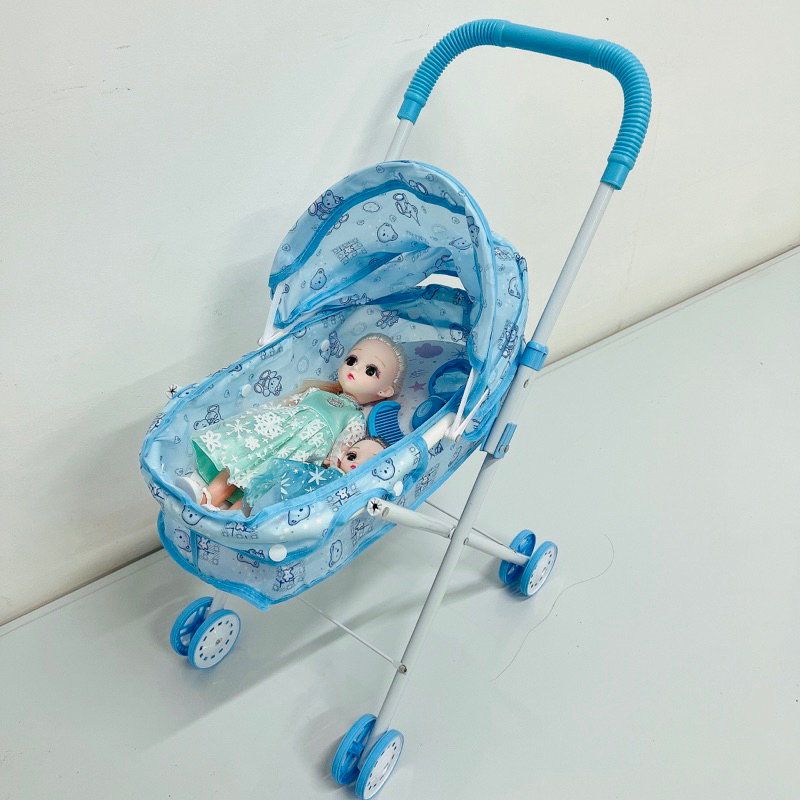 Xe Đẩy cỡ lớn kèm búp bê công chúa Chibi Đồ chơi cho bé gái