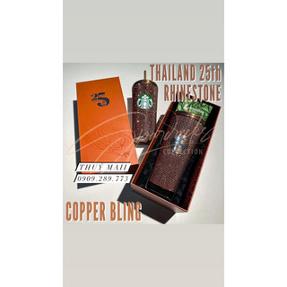 Ly starbucks kỉ niệm 25 năm thailand - ly đính đá bling có giữ nhiệt