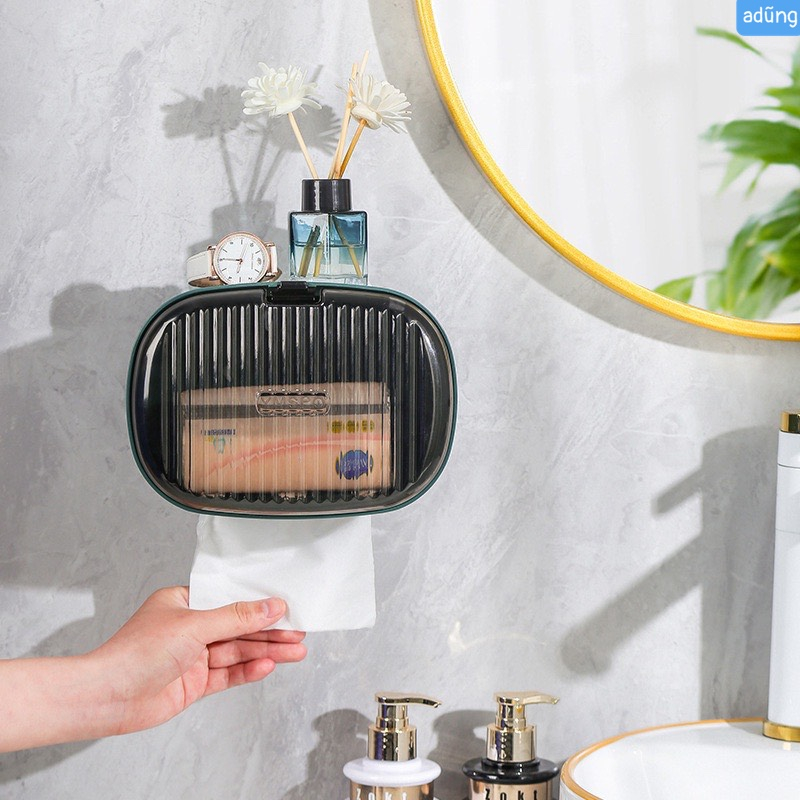 DDTT7AD Hộp Đựng Giấy Vệ Sinh Dán Tường Cao Cấp