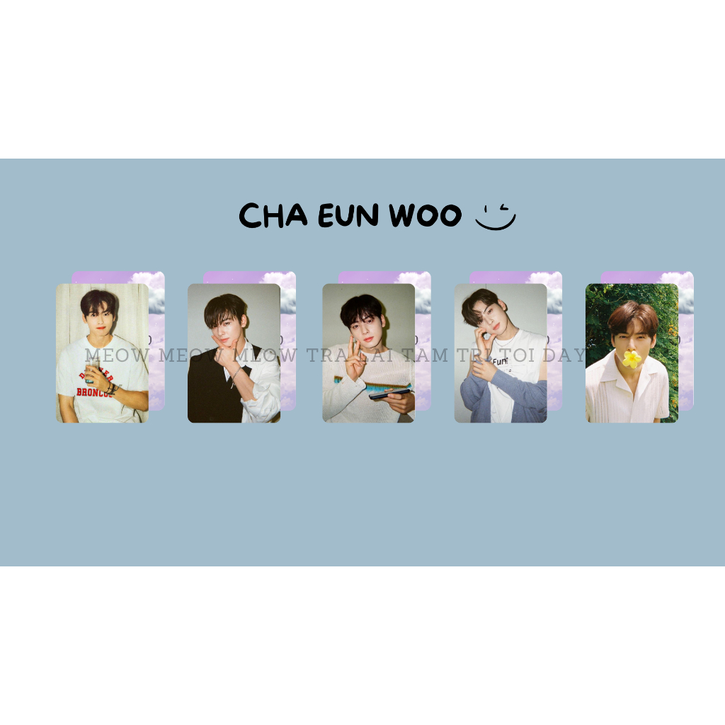 Set card bo góc Cha Eun Woo