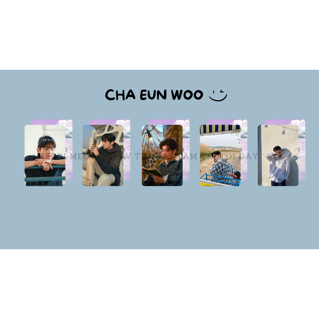 Set card bo góc Cha Eun Woo