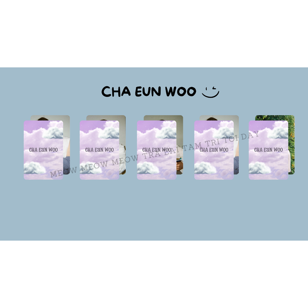 Set card bo góc Cha Eun Woo