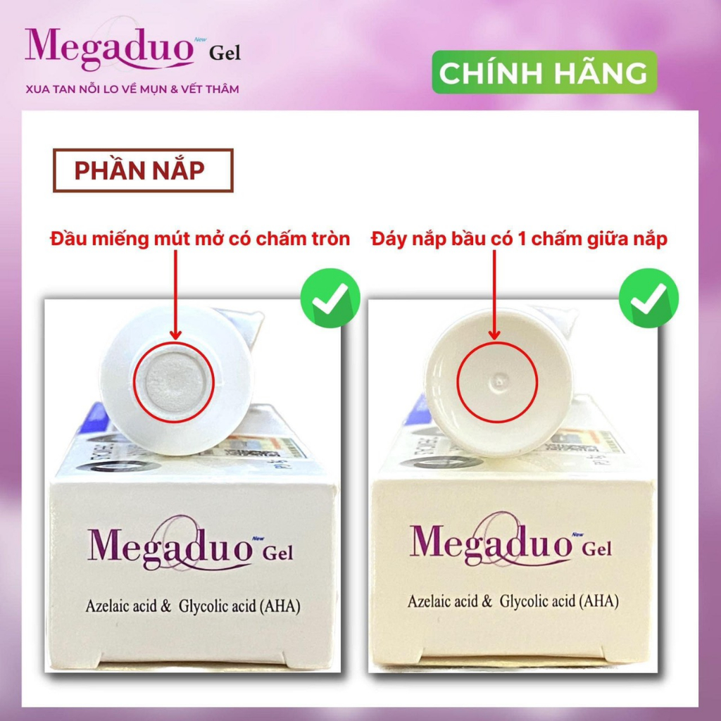 Megaduo Gel/Plus Gamma Chemicals, Gel Giảm Mụn Ẩn Và Thâm, Giảm Mụn Đầu Đen 15g