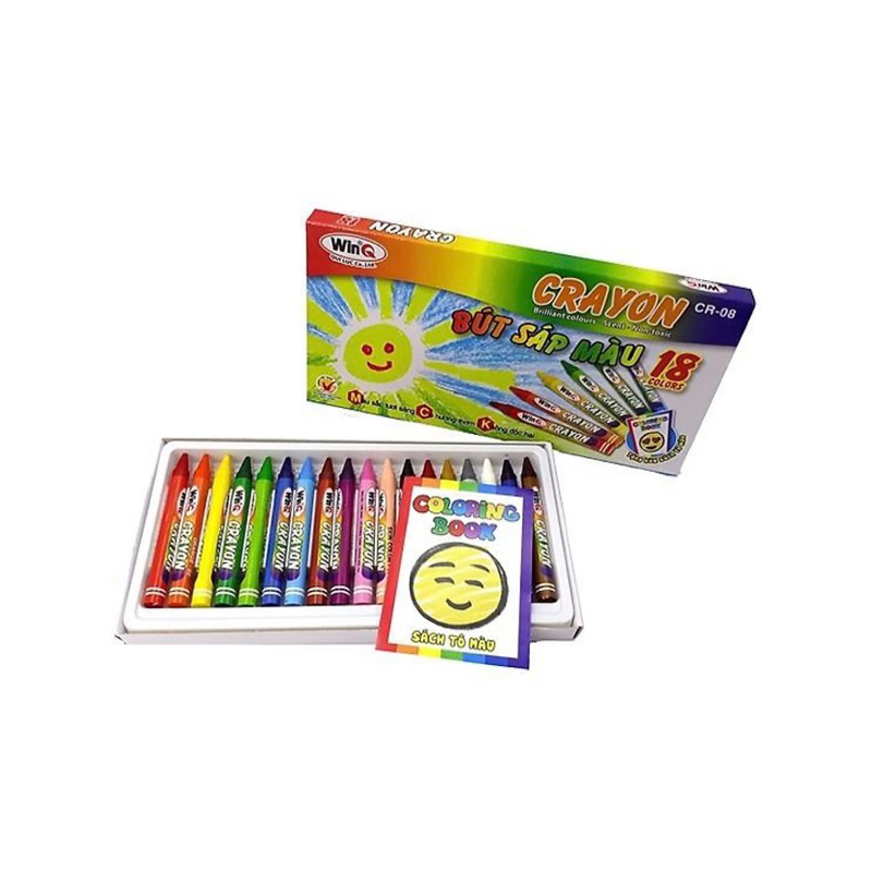 Bút sáp màu CRAYON WinQ 18 màu