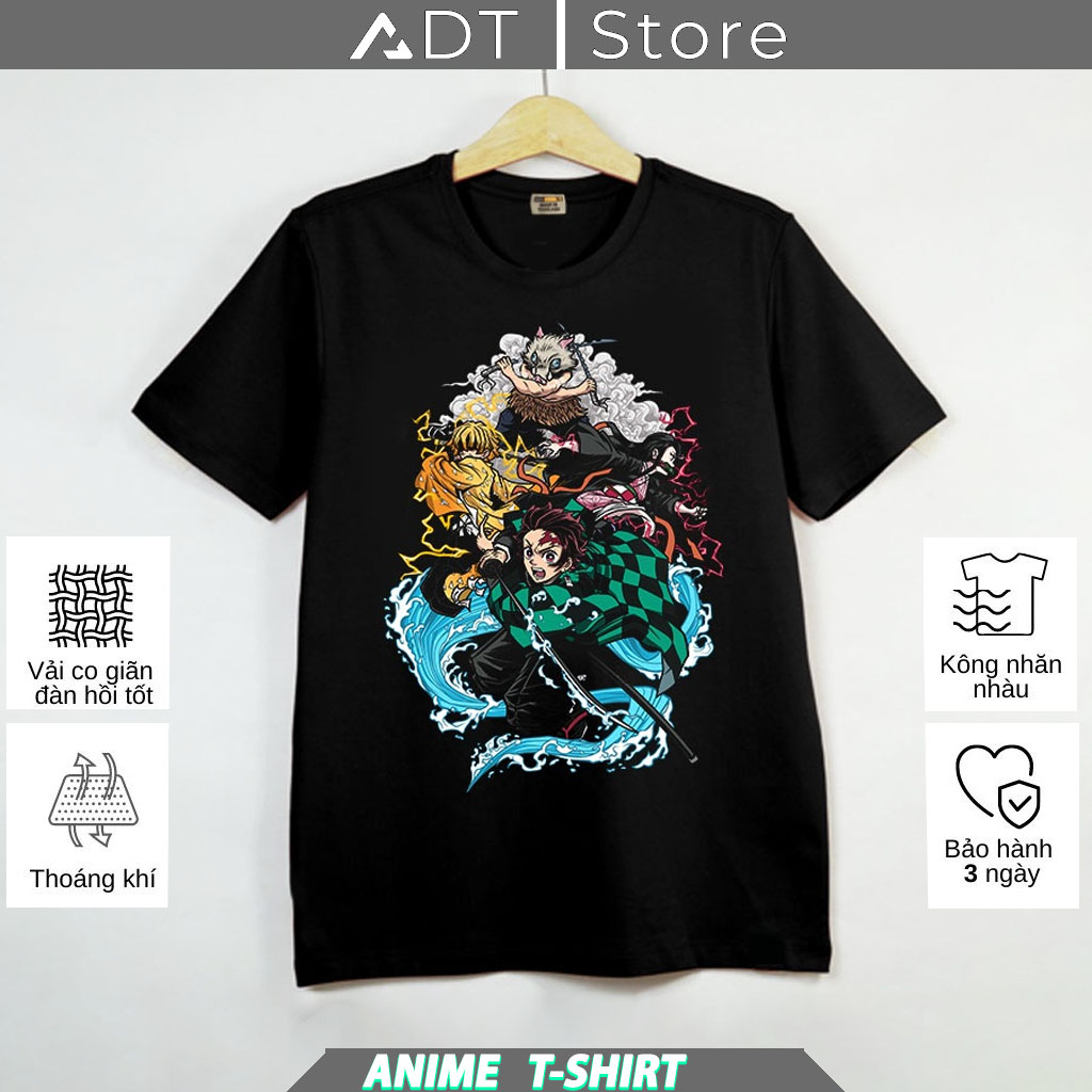 BST Áo thun Kimetsu no Yaiba Tanjiro Nezuko Kamado Tanjiro cực chất giá rẻ