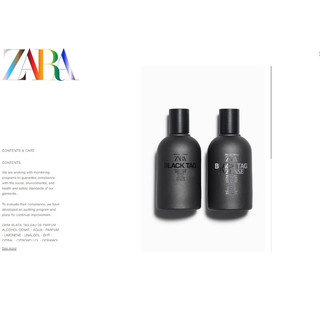 Sét nước hoa zara black tag edp + black tag intense edp 100ml x2