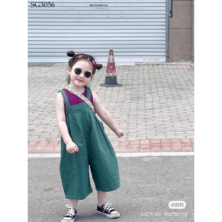 Set quần yếm mix áo sát nách