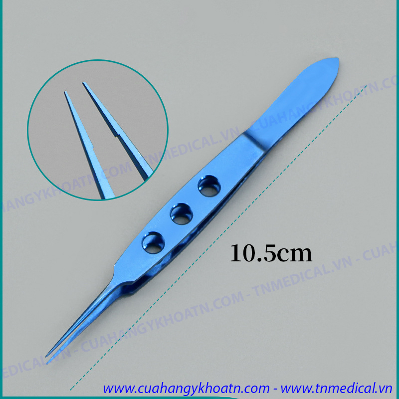 ☘ Nhíp Kẹp Phẫu Tích Bishop Tốt, Cán Vàng, Gem Cao Cấp 10.5cm - TNMedical.vn
