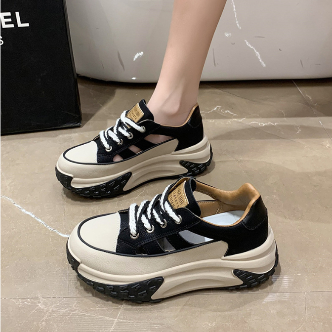 Giày thể thao nữ mẫu mới hot trend đế cao tôn dáng B16