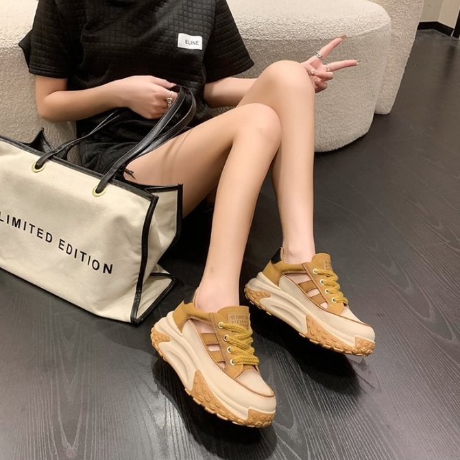 Giày thể thao nữ mẫu mới hot trend đế cao tôn dáng B16