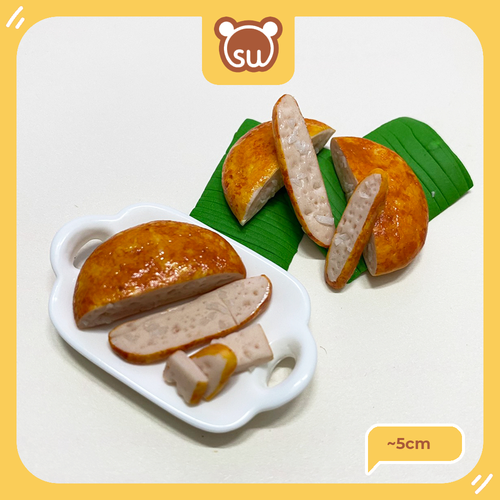 Mô hình đĩa chả chiên  , minifood/miniature, đồ ăn mini mô hình cho búp bê, đồ ăn tí hon, đồ chơi