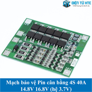 Mạch bảo vệ pin cân bằng 4s 14.8v 16.8v 40a