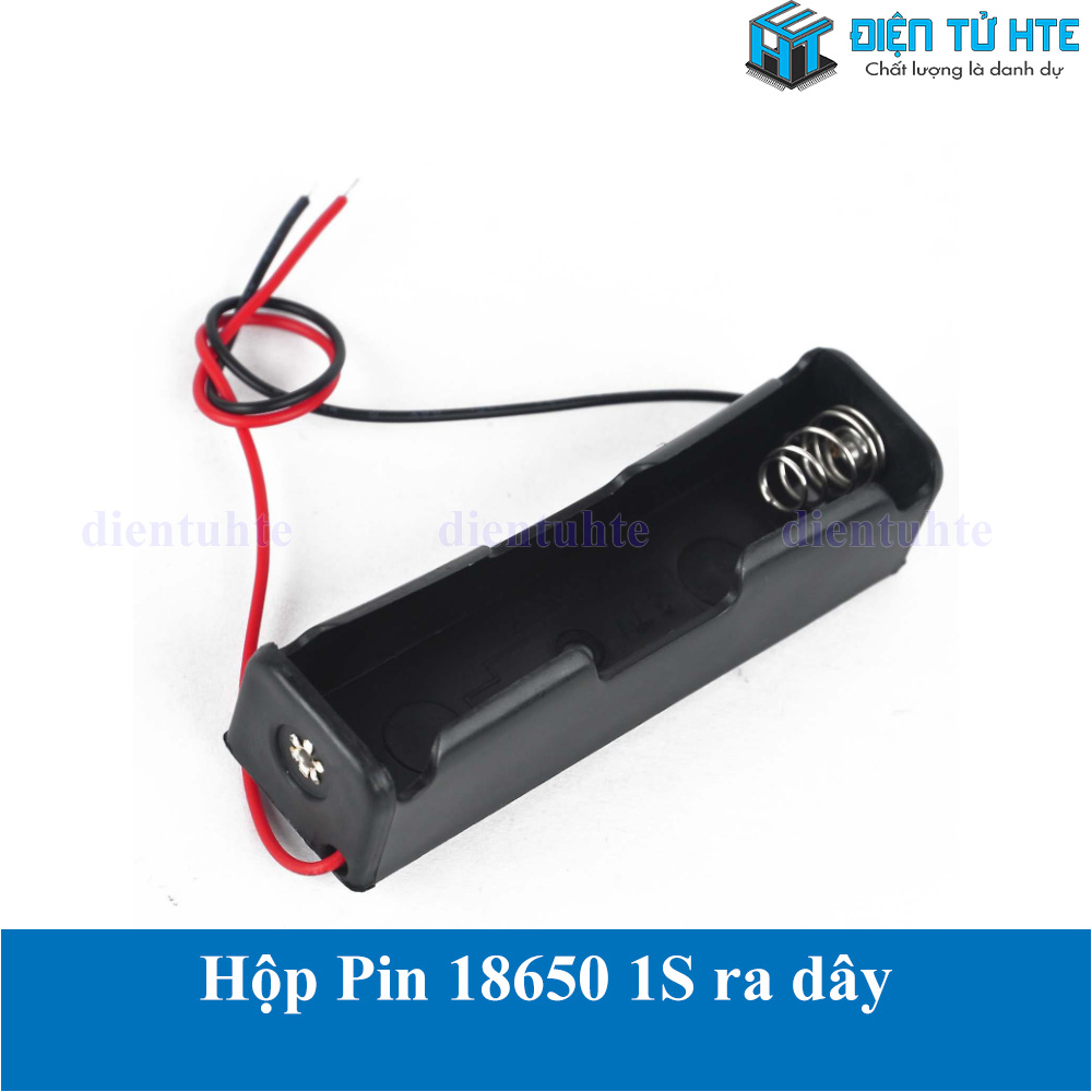 Hộp đựng Pin sạc 18650 1 cell 1S 3.7V ra dây