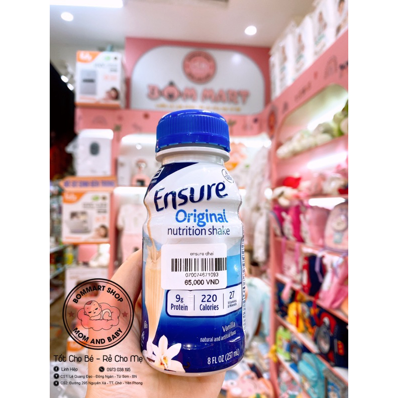 Sữa Ensure dạng chai 237ml