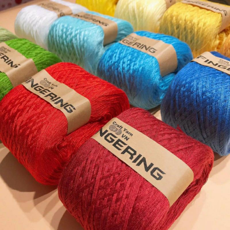 Sợi Cotton Bóng Fingering
