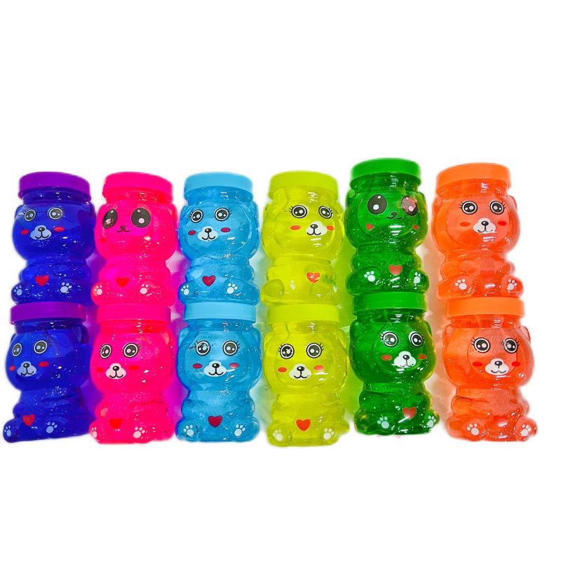 Hũ Slime kim tuyến, slam charm xốp được chọn màu, slime cốc trà sữa đáng yêu