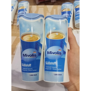 (mẫu mới) ĐƯỜNG ĂN KIÊNG MIVOLIS CHO KETO, DAS TIỂU ĐƯỜNG HỘP 1200 VIÊN (HÀNG AIR ĐỨC)