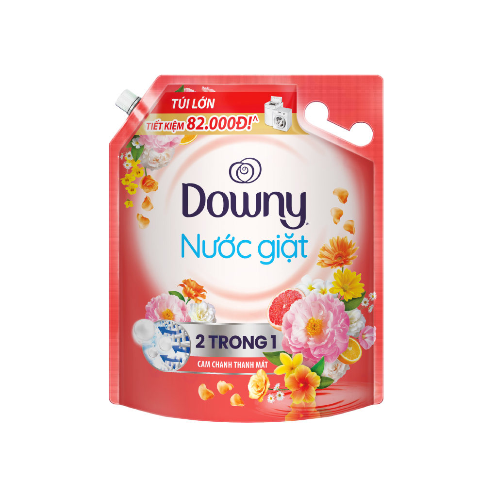 Nước giặt Downy hương cam chanh thanh mát túi 3.05kg | HSD liên hệ