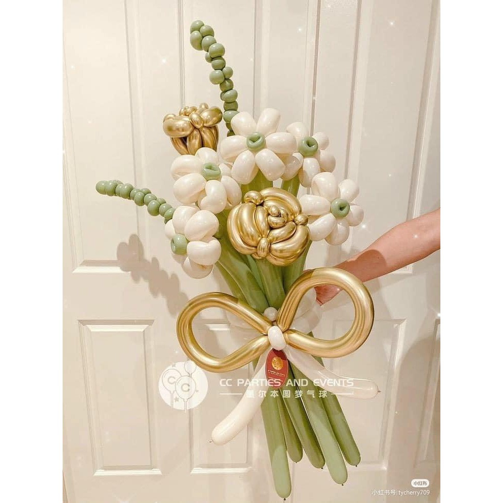 Set 30/50/100 Bóng dài giun tạo hình màu lì retro - bóng dài nặn hình nghệ thuật