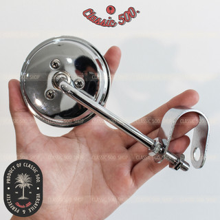 Gương kính chiếu hậu cổ điển classic kẹp ghi đông