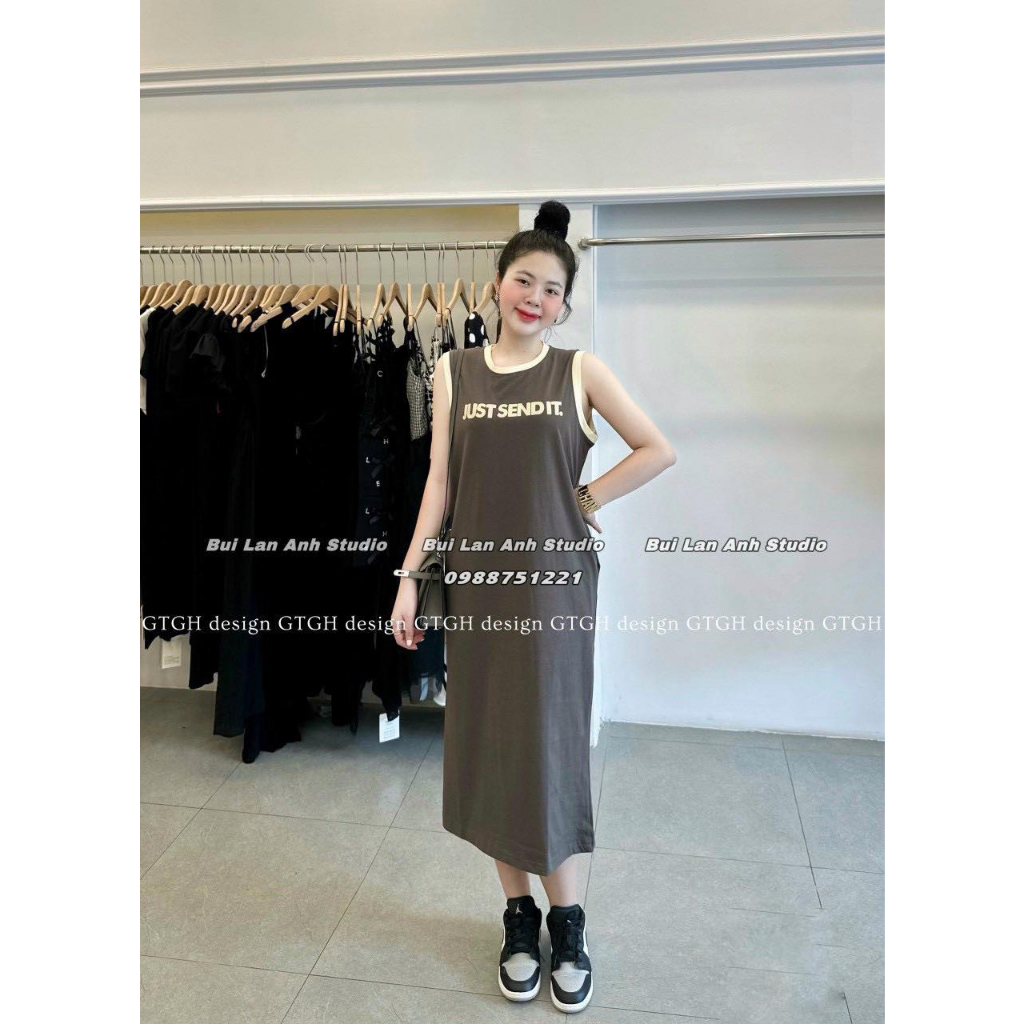 Đầm thun sát nách chữ Just