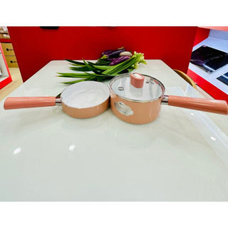 Bộ nồi chảo chống dính nấu bột cho em bé elmich baby el 1169ap 16cm