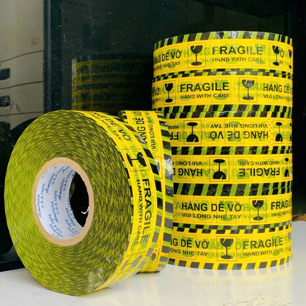 Cuộn Băng keo hàng đễ vỡ loại 600 Yard ( 1KG ) bản 4.8mm KEOCS222
