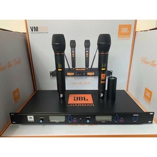 Micro không dây JBL Vm500, Micro hát nhẹ, giảm hú rít
