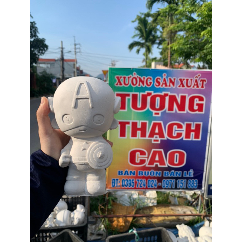 Tượng tô màu , tượng thạch cao, tượng hồ ly 9 đuôi