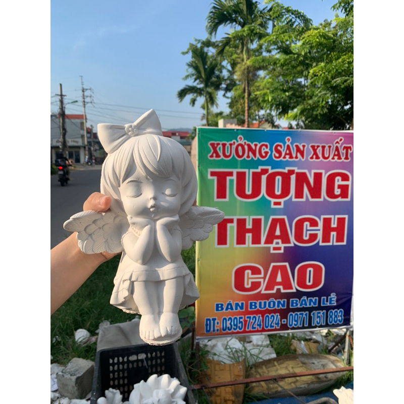 Tượng tô màu , tượng thạch cao, tượng hồ ly 9 đuôi