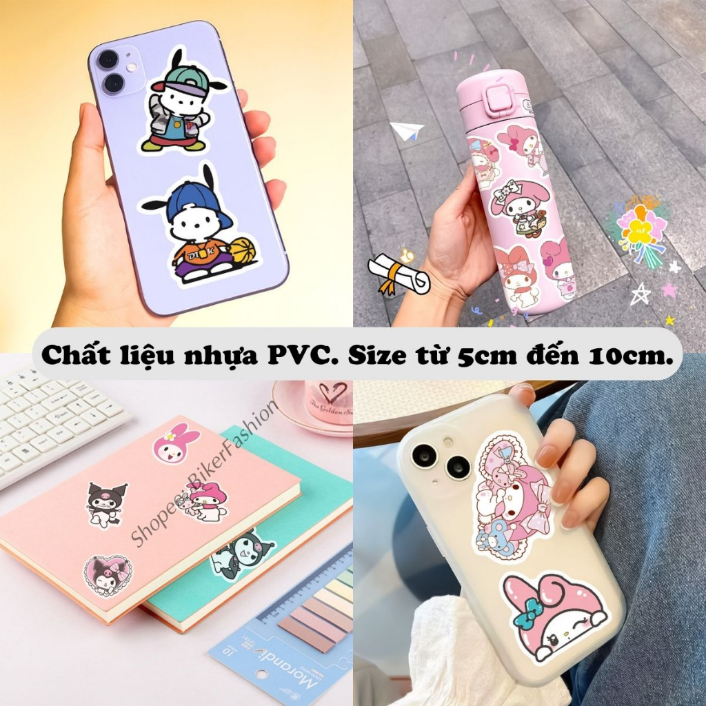 Sticker cute dán mũ bảo hiểm trang trí vali laptop - Nhiều chủ đề chống nước cao cấp