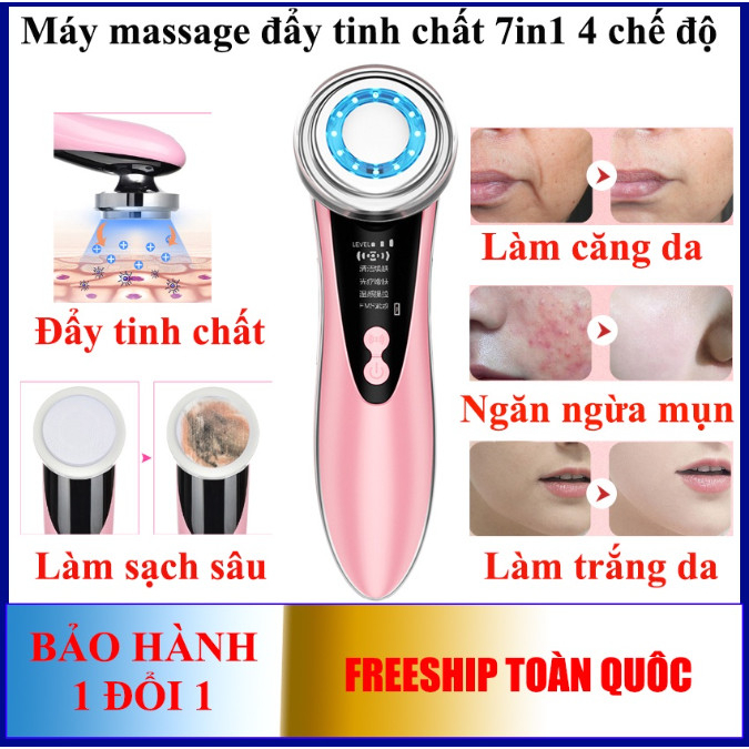 MÁY MASSAGE MẶT NÂNG CƠ VÀ CHĂM SÓC VÙNG MẮT GIẢM THÂM MẮT XẸP BỌNG MẮT CỰC HIỆU QUẢ - MÁY ĐẨY TINH CHẤT GIẢM NẾP NHĂN