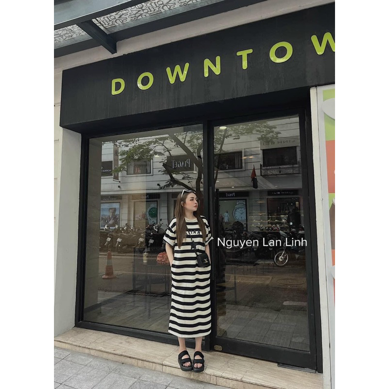 💥sỉ💥 VÁY KẺ XUÔNG DÁNG DÀI-váy có khoá cho con ti