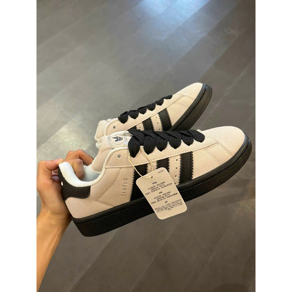 l Hàng Sẵn l Giày thể thao 𝐀𝐝𝐢𝐝𝐚𝐬𝐬 𝐂𝐚𝐦𝐩𝐮𝐬 bản đẹp _ Adidas Campus xám vạch đen hàng siu cấp