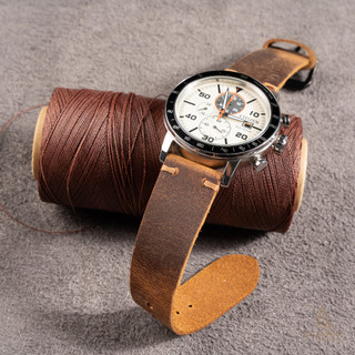 Dây đồng hồ da bò vintage handmade