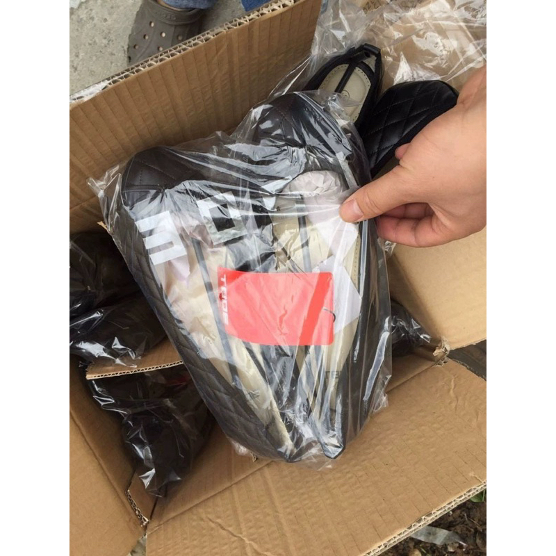 Giày Búp Bê Nga TBOE xuất Âu đính nơ trần trám- ORD