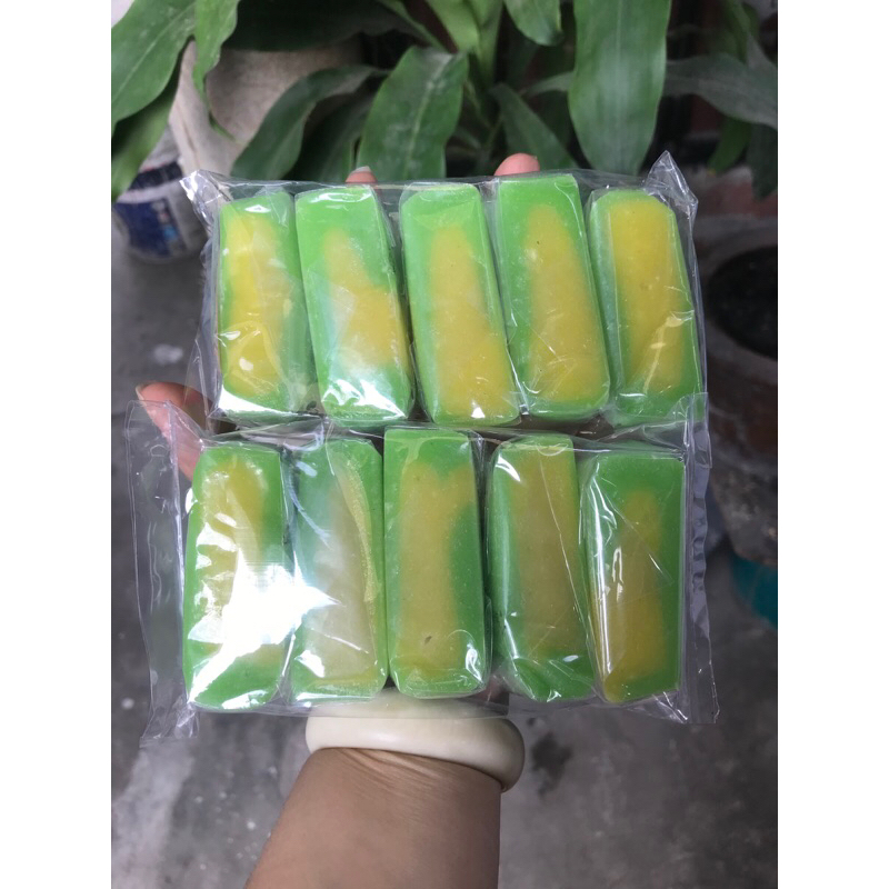 Bánh xà lam nhân dừa - Bánh in nhân dừa - Bánh in nhân đậu xanh - Bánh dẻo