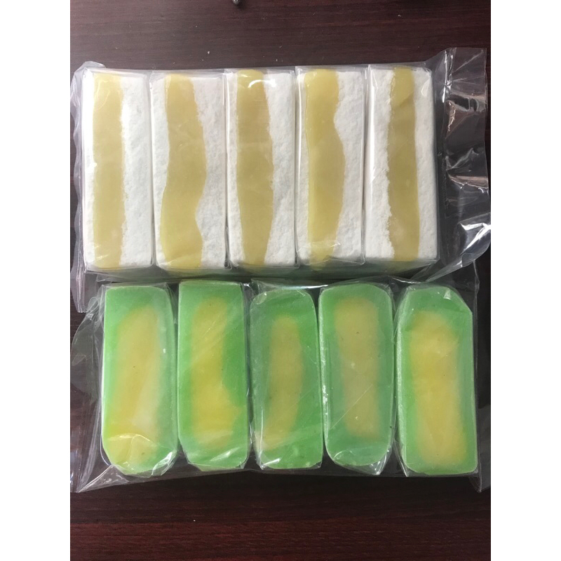 Bánh xà lam nhân dừa - Bánh in nhân dừa - Bánh in nhân đậu xanh - Bánh dẻo