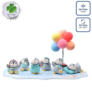 Trang trí ô tô-Set chim cánh cụt trang trí tablo ô tô, xe hơi,bàn học,bàn làm việc