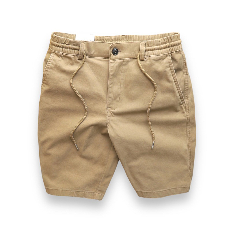 Quần short kaki nam lưng thun cao cấp MQSKK04, chất vải xịn có độ giãn + lưng thun tạo cảm giác thoải mái cho người mặc