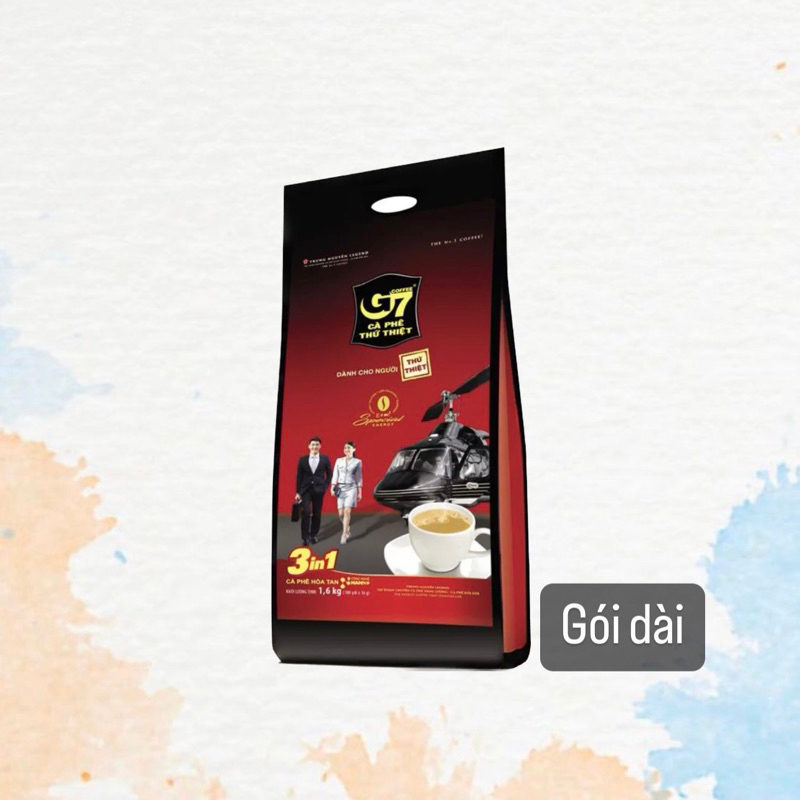Cà phê hòa tan Trung Nguyên G7 3in1 bịch 100 gói*16g
