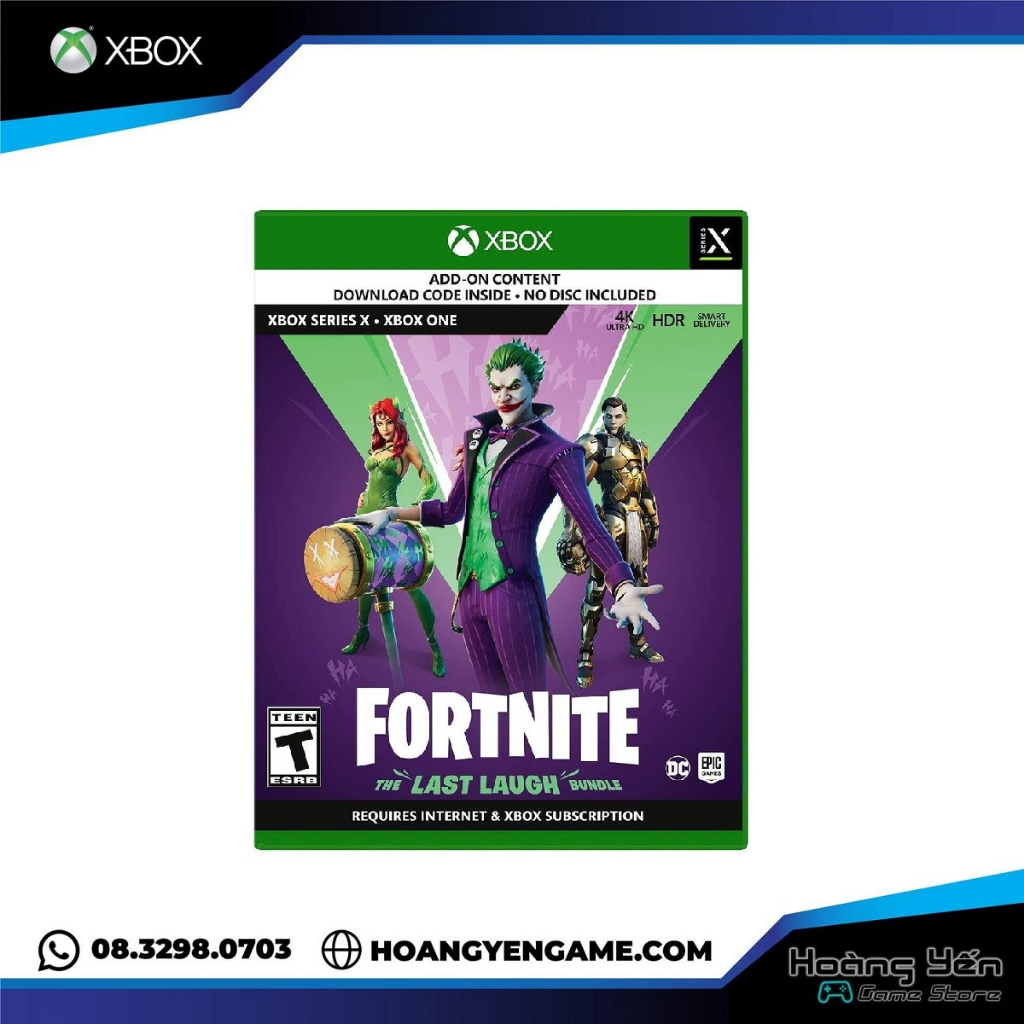 [Mã 99ELHA giảm 7% đơn 300K] Đĩa Game Xbox Fortnite: The Last Laugh Bu