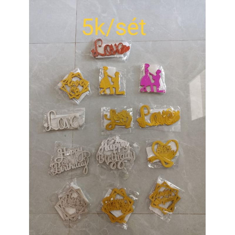 Que cắm Hpbđ, love giấy