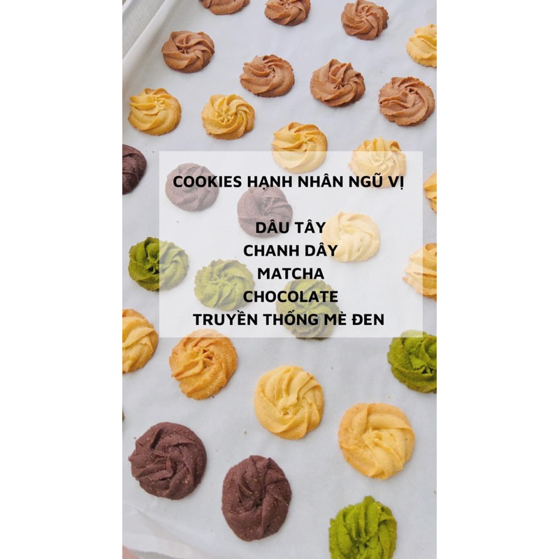Cookies hạnh nhân ngũ vị Giảm Cân Không Đường Không tinh bột Nhà nobita